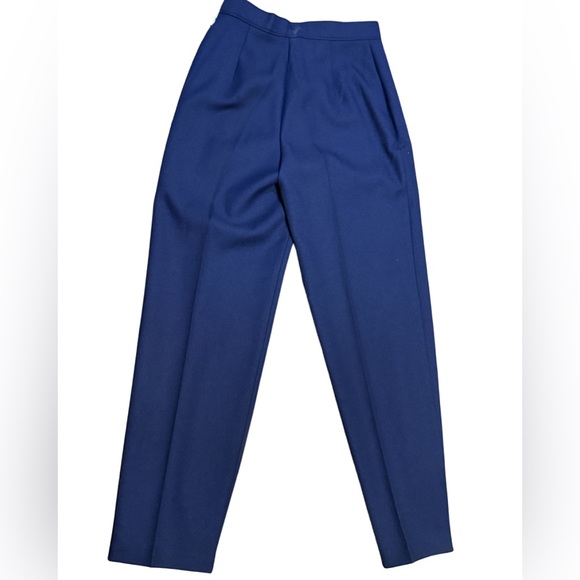 Bend Over Levi Strauss Navy Blue Sz 10 Petite NWT Vintage USA Trousers office - Picture 6 of 13